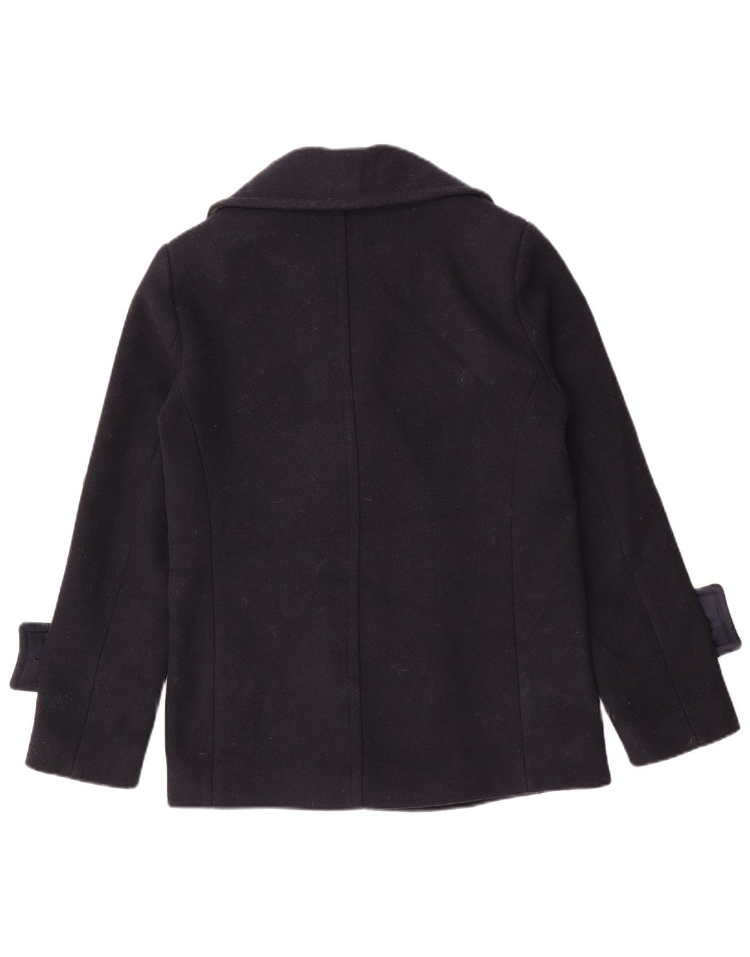 Marks & Spencer Dame Oversized Pea Coat UK 8 Small Navy Blue Polyester