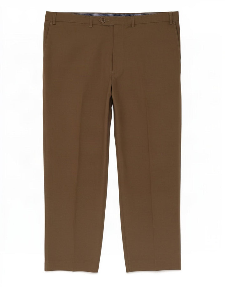 Marks & Spencer Straight Suit Bukser til mænd W42 L29 Beige Polyester