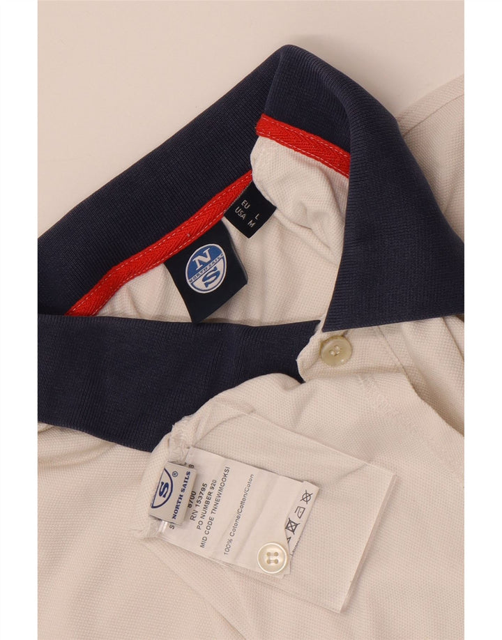 North Sails Herre poloshirt Medium White Colourblock