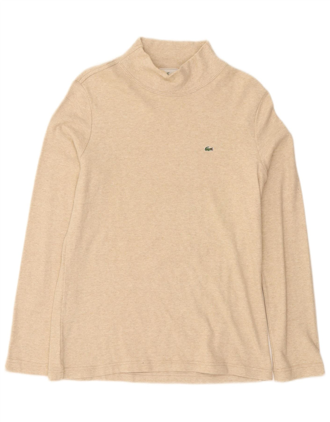Lacoste Dametop Langærmet Størrelse 46 XL Beige Bomuld