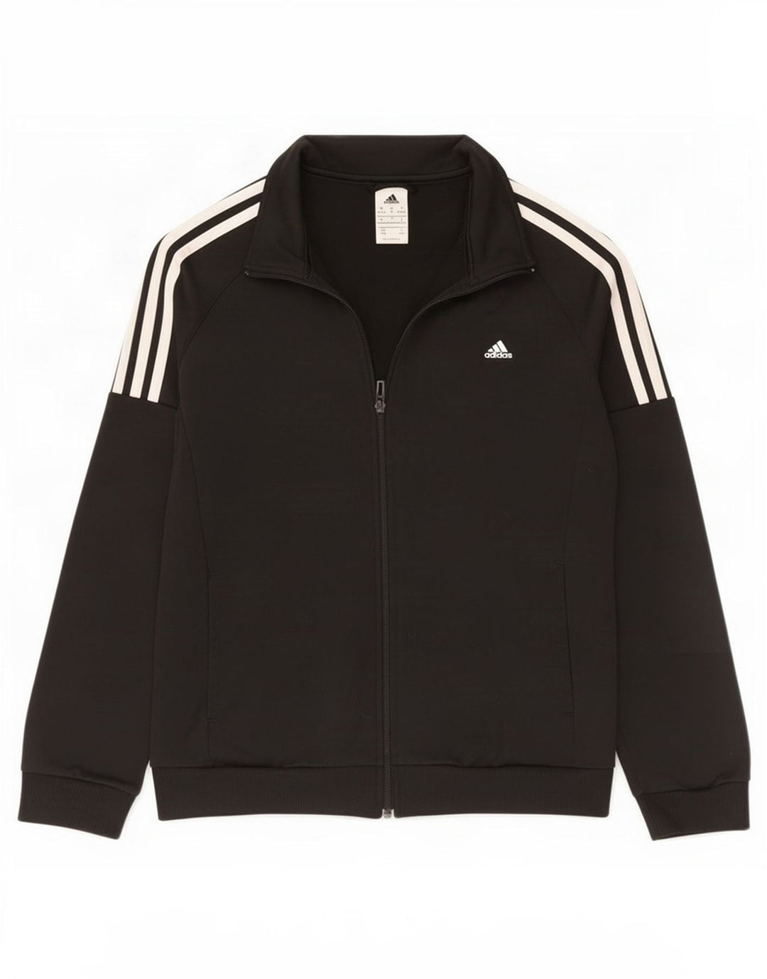 Adidas træningsdragt topjakke til kvinder UK 12/14 Medium Black Polyester