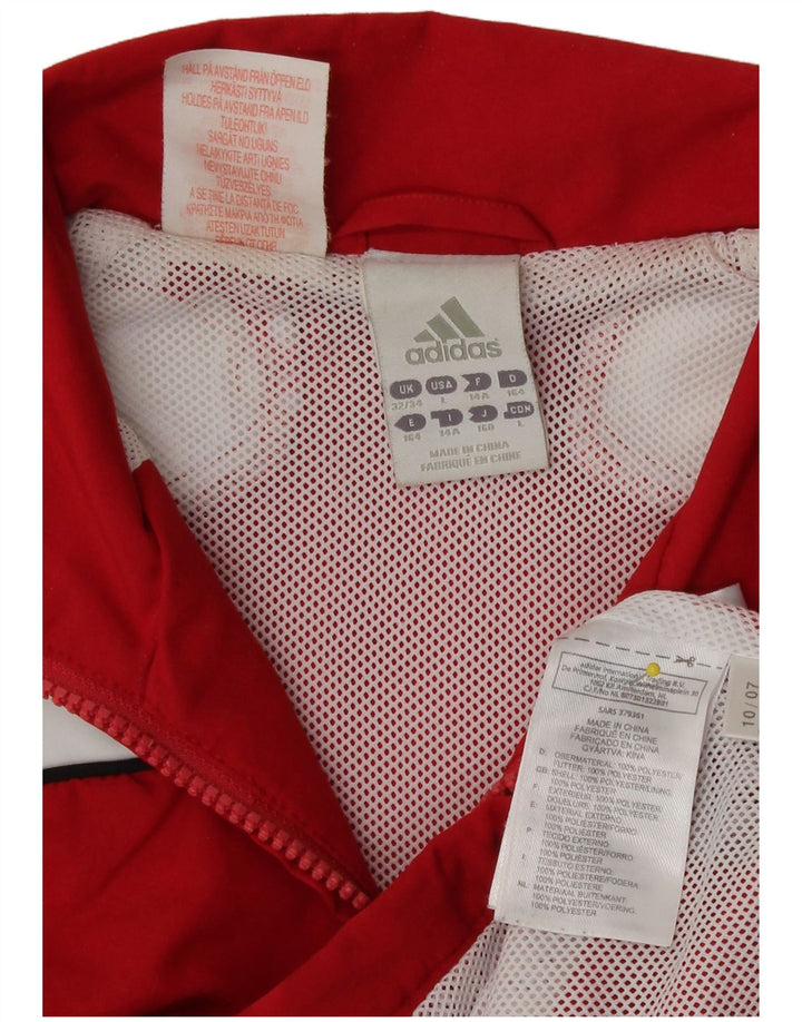 Adidas Træningsdragt Topjakke til drenge 13-14 år Rød Colourblock Polyester