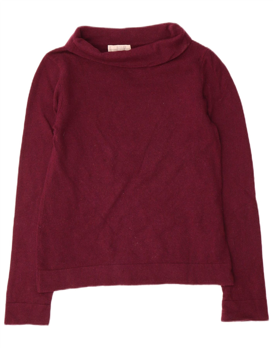 Hobbs Dame Rullehals Sweater UK 10 Lille Lilla Uld