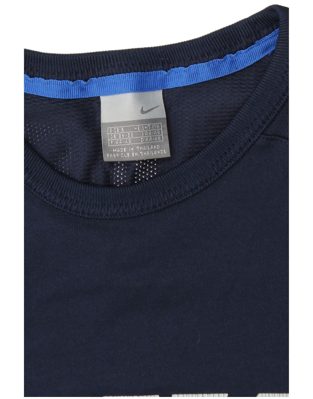 Nike Herre grafisk top Langærmet UK 36/38 Small Navy Blue