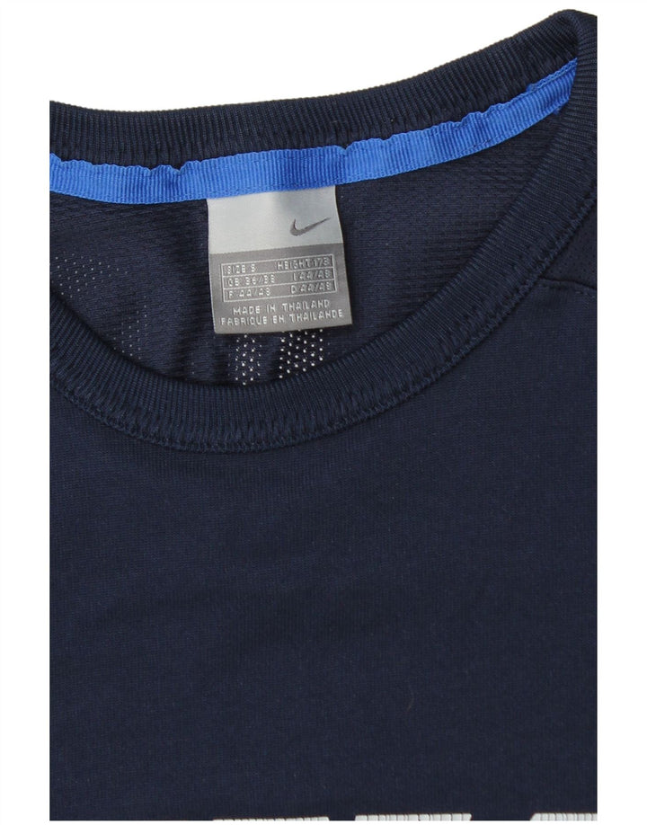 Nike Herre grafisk top Langærmet UK 36/38 Small Navy Blue