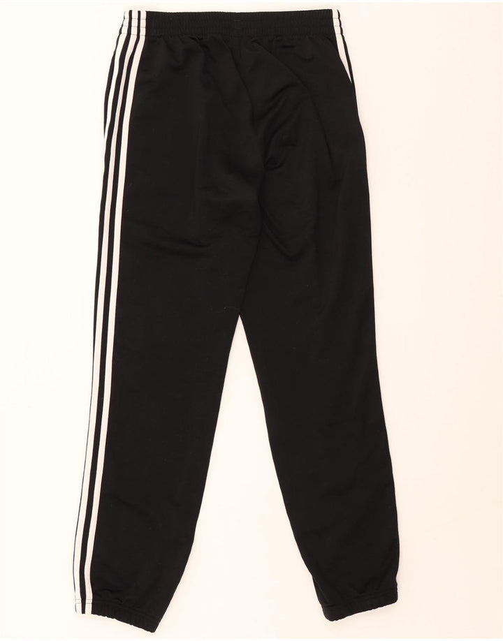 ADIDAS Boys Tracksuit Trousers Joggers 13-14 Years  Black Polyester Vintage Adidas and Second-Hand Adidas from Messina Hembry 
