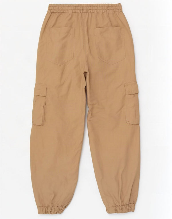 Zara Joggers Cargo Bukser Medium W28 L27 Beige Viscose