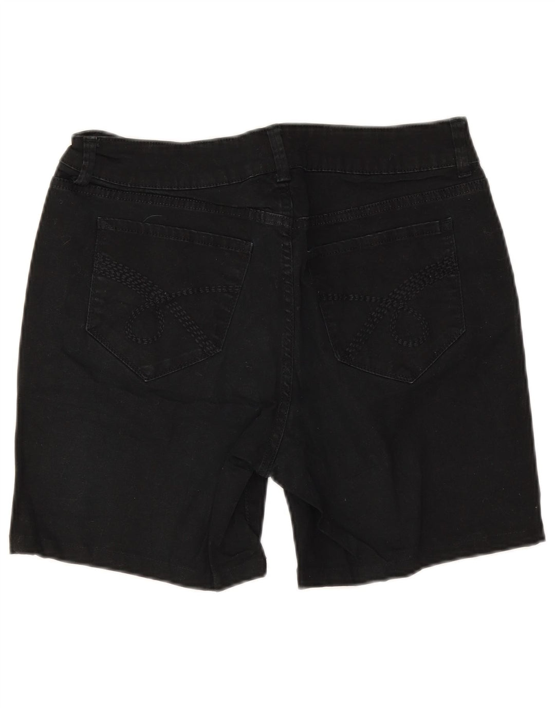Lee Womens Riders Denim Shorts US 12 Large W30 Black Bomuld