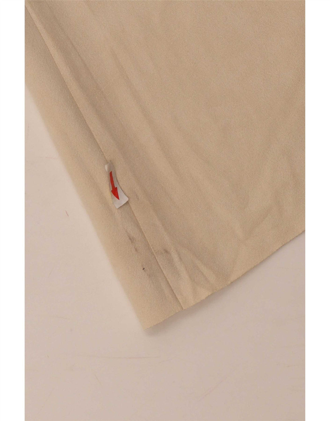 Zara Dame Ruskind Mini Nederdel XS W24 Beige