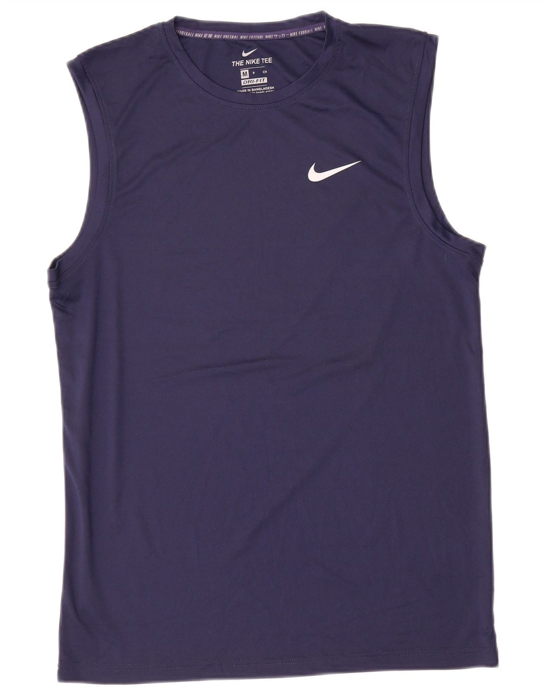 Nike Herre Dri Fit Vest Top Medium Marineblå Polyester