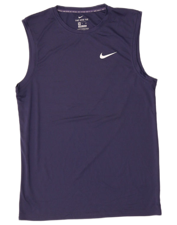 Nike Herre Dri Fit Vest Top Medium Marineblå Polyester