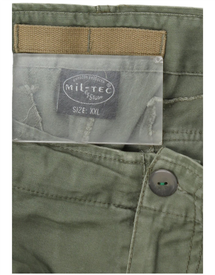 Mil-Tec Herre Cargo Shorts 2XL W42 Grøn Bomuld