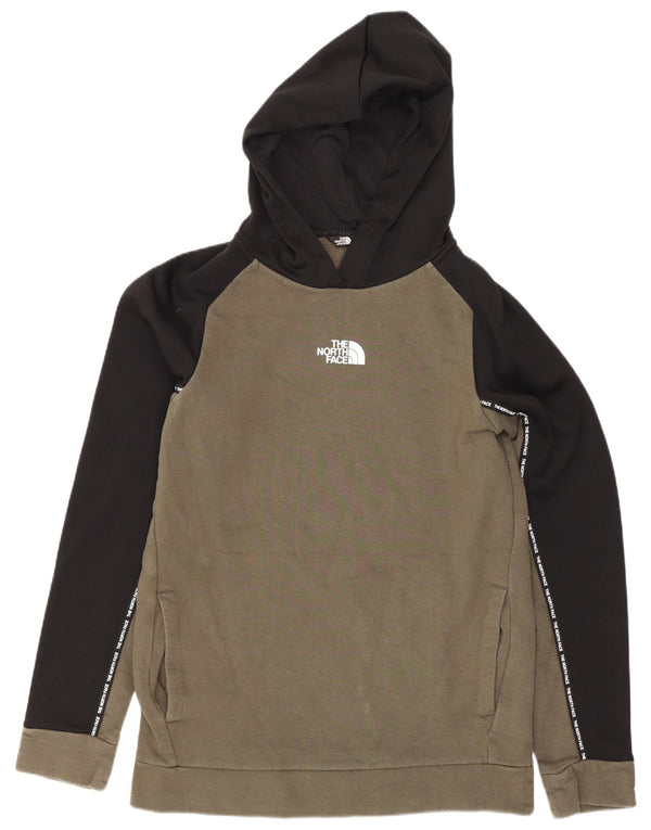 The North Face Boys hættetrøje 14-15 år XL Khaki Colourblock Bomuld