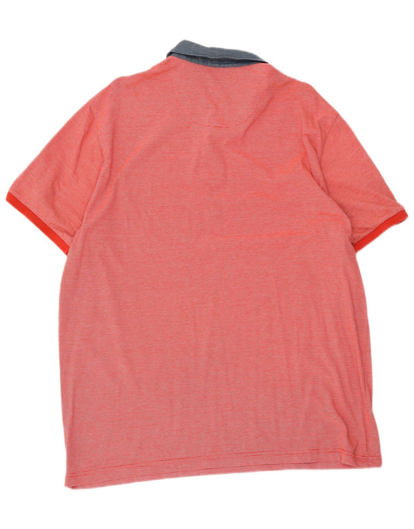 Penguin herre poloshirt XL rød nålestribe