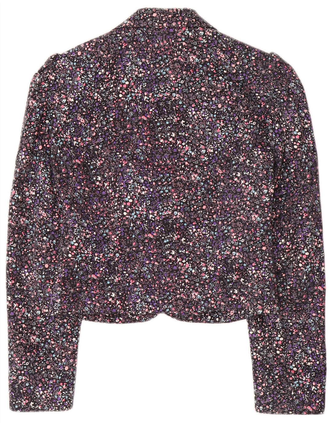 Monsoon Womens Crop 1-knap blazerjakke UK 8 Small Multicolored Floral