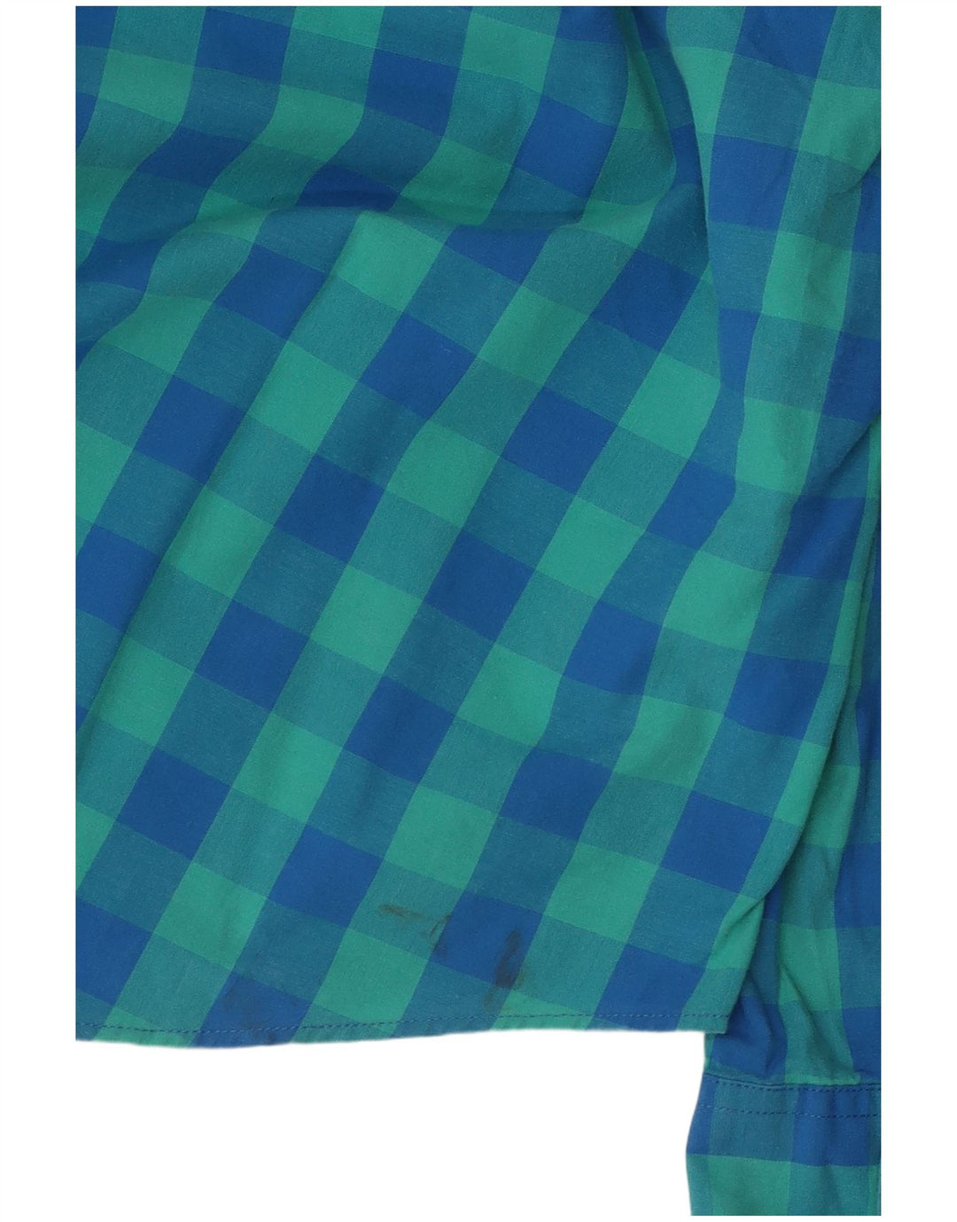 J. Crew Herre skræddersyet Slim Fit skjorte Medium blå ternet bomuld