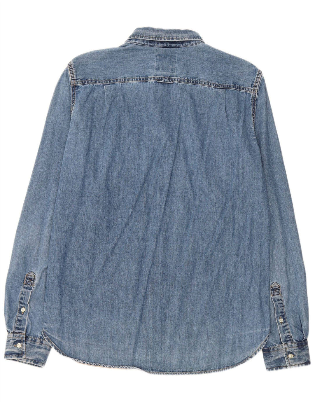 Superdry denimskjorte til mænd XL blå bomuld