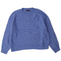 MARKS & SPENCER Dame sweater med rund hals DK 16 Stor blå akryl