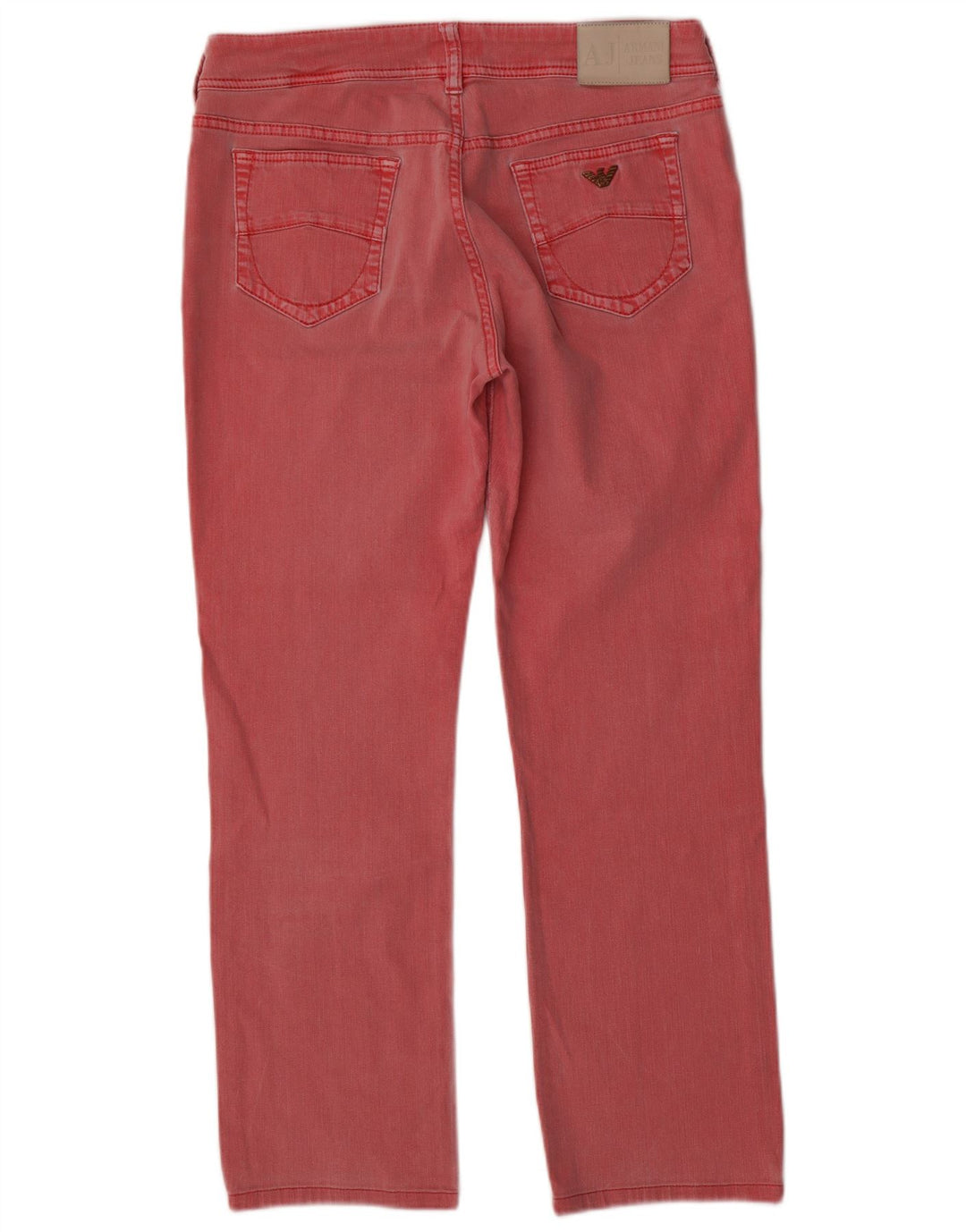 Armani Dame Straight Jeans W31 L28 Pink Bomuld