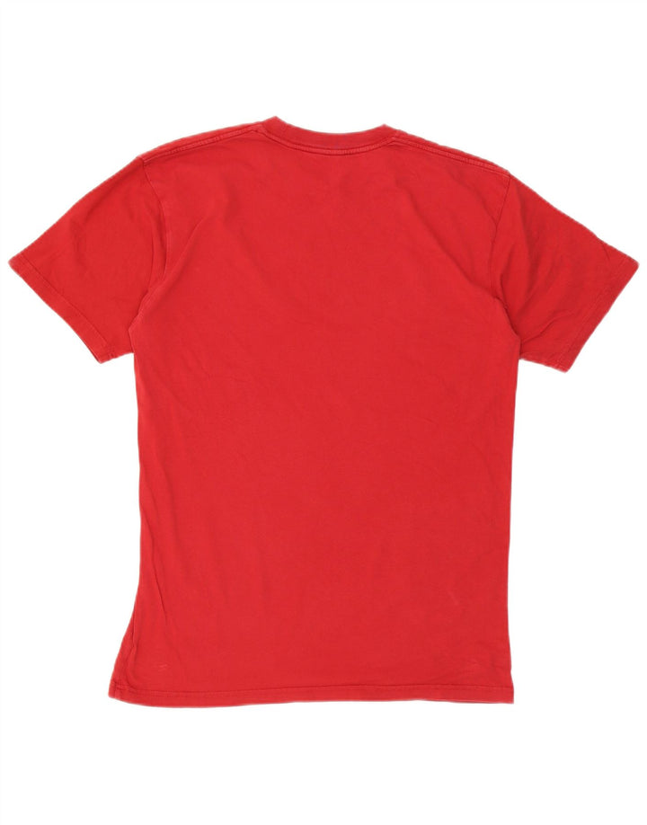 Vans Herre Classic Fit Grafisk T-Shirt Top Medium Rød Bomuld