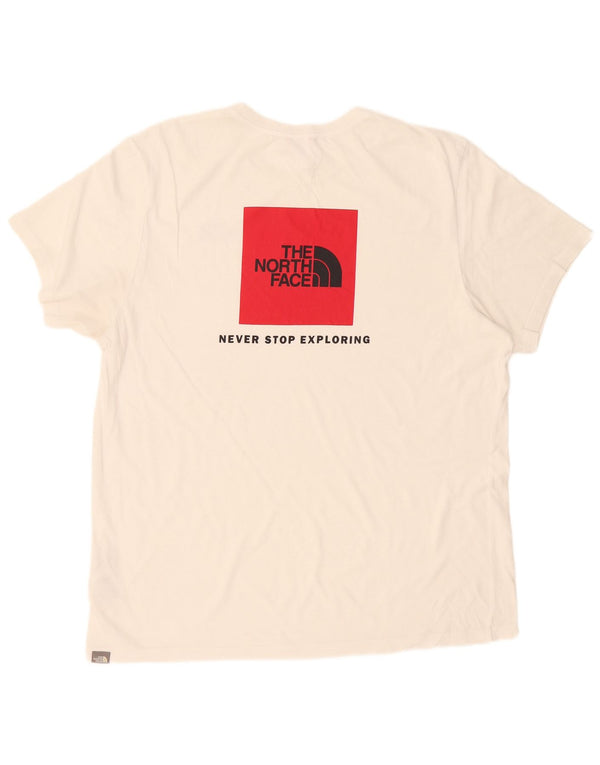 The North Face Herre Grafisk T-Shirt Top XL Hvid Bomuld