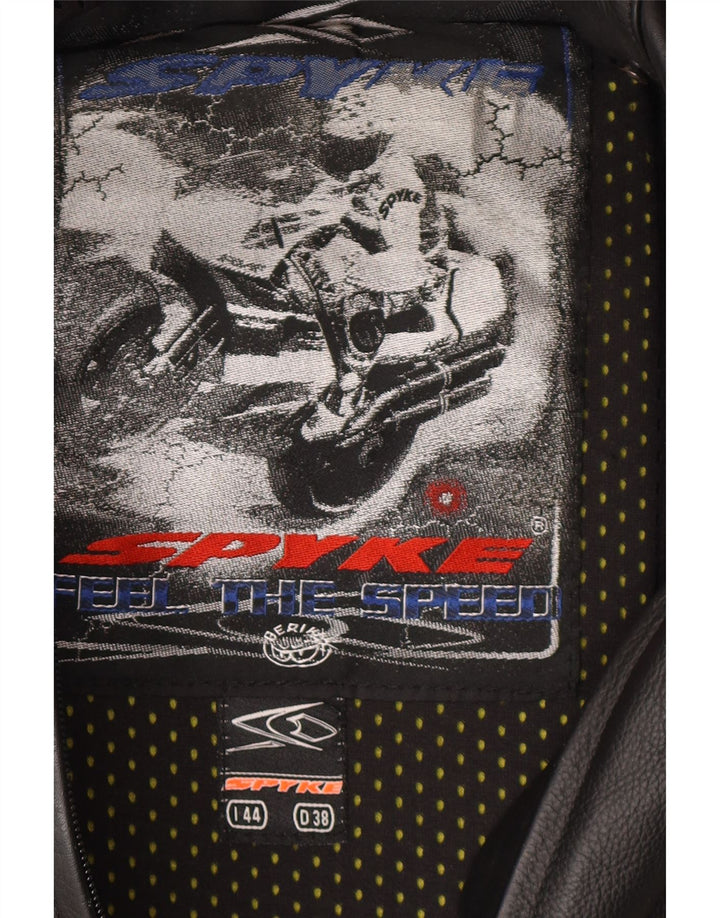 Spyke Dame Læder Jumpsuit IT 44 Medium Sort Læder Motorcykel