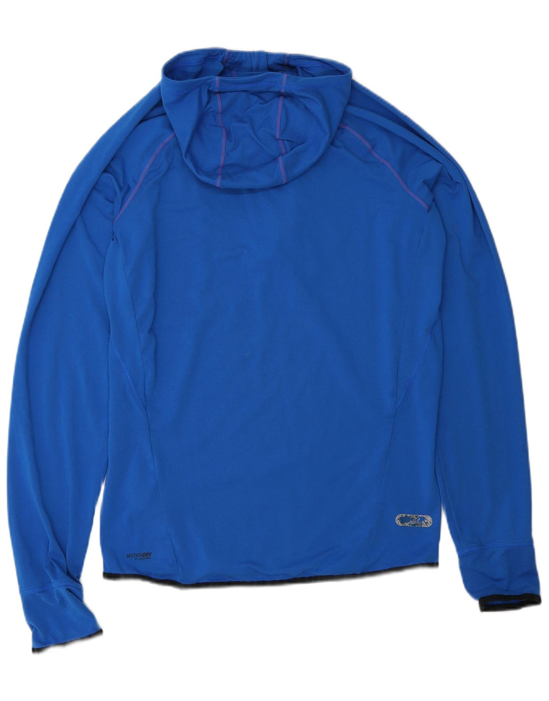Asics Herre Hooded Zip Neck Top Langærmet Medium Blue Polyester