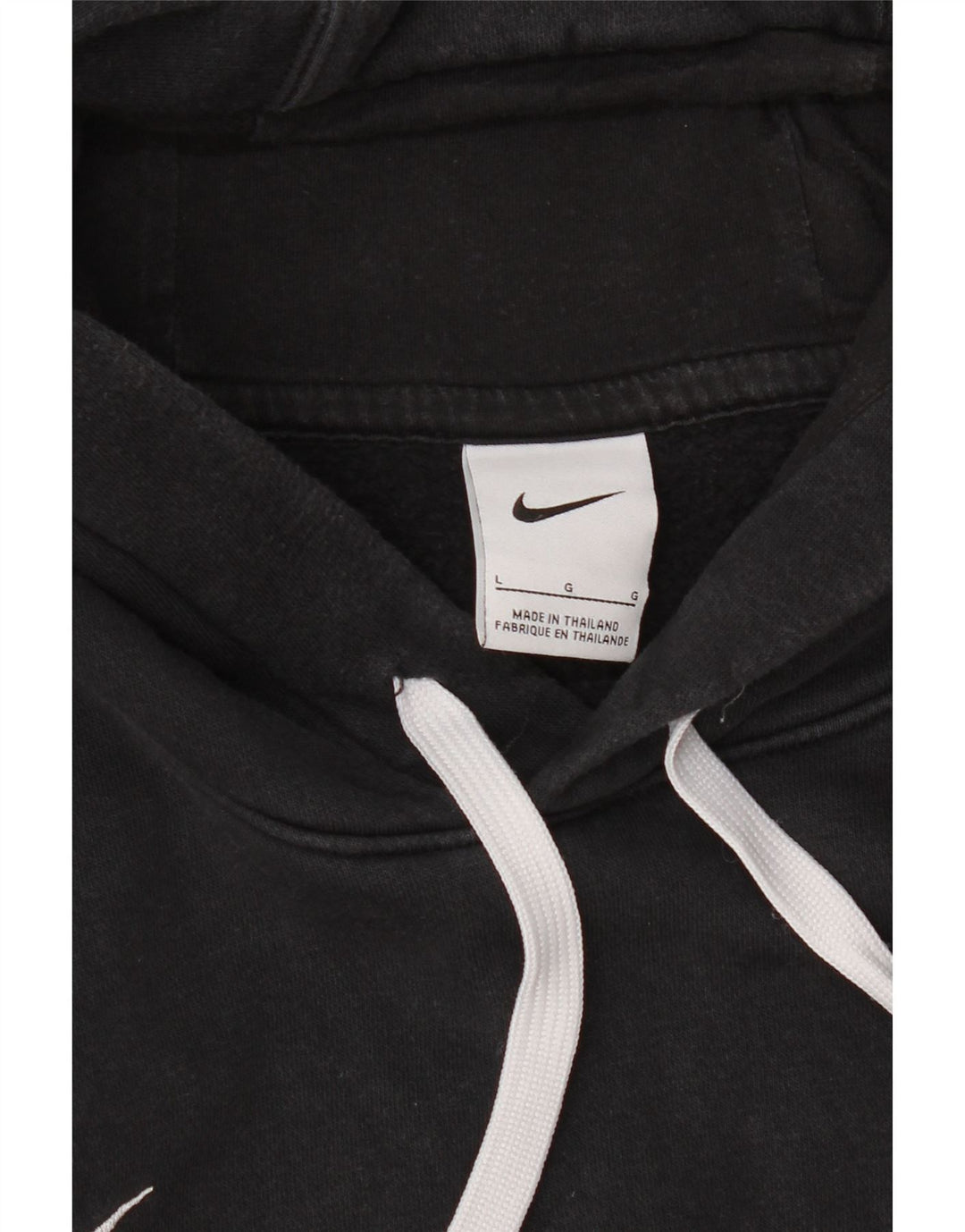 Nike Herre Loose Fit Hoodie Jumper Large Sort