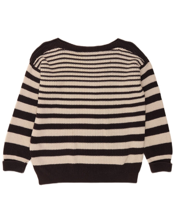 Marks & Spencer Dame Boat Neck Jumper Sweater UK 14 Medium Navy Blue