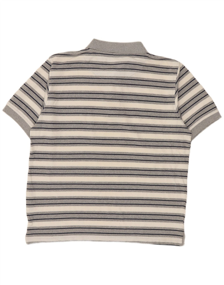 Levi's herre poloshirt 2XL gråstribet bomuld