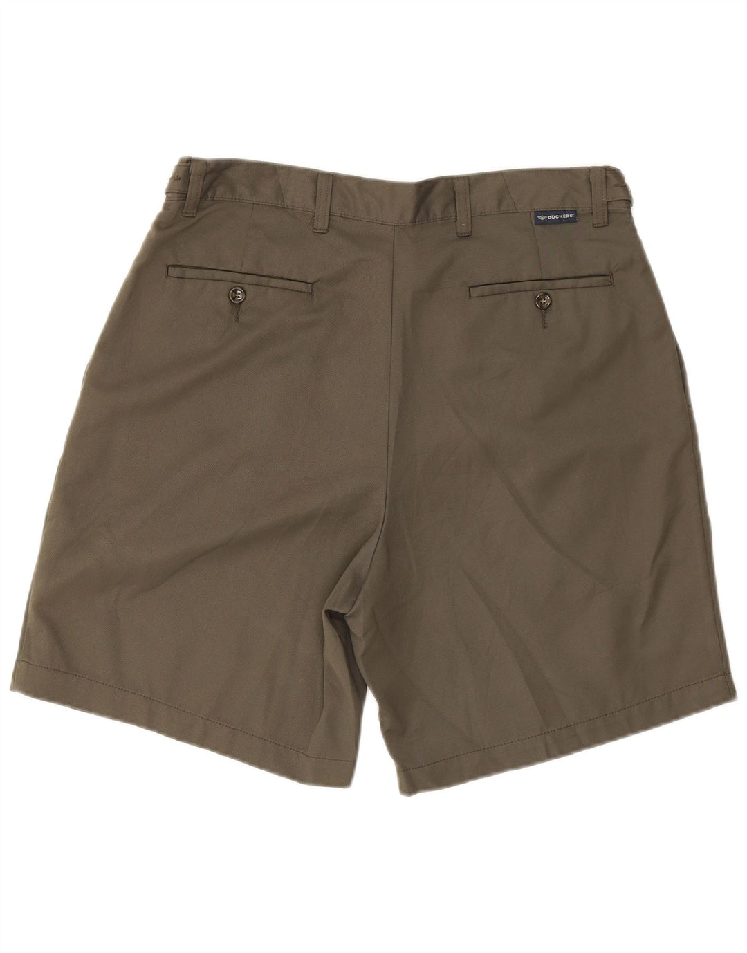 Dockers Herre Pegged Chino Shorts W34 Large Khaki Polyester