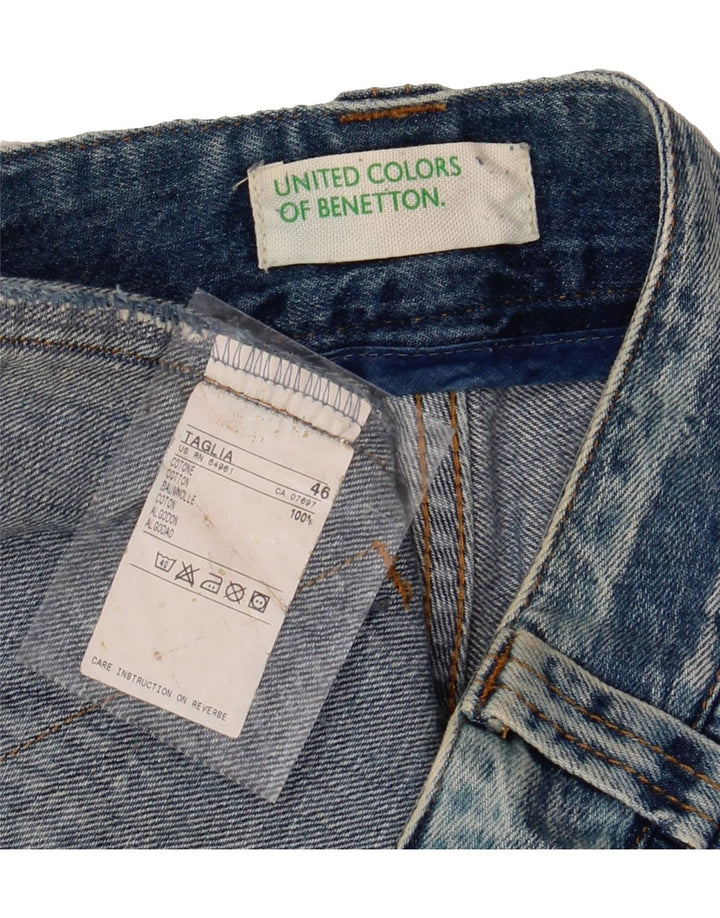 BENETTON Womens Denim Shorts IT 46 Large W36  Blue Cotton Vintage Benetton and Second-Hand Benetton from Messina Hembry 