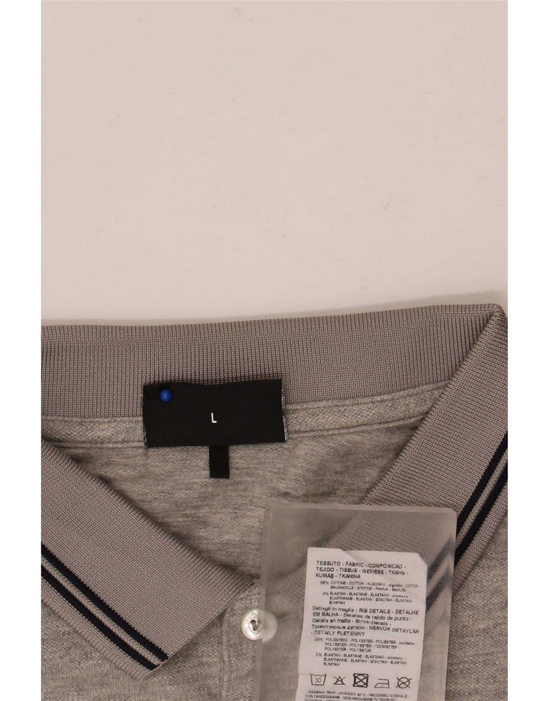 Emporio Armani herre poloskjorte stor grå bomuld