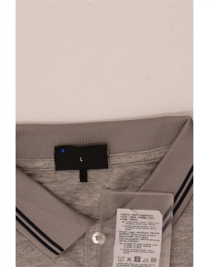 Emporio Armani herre poloskjorte stor grå bomuld