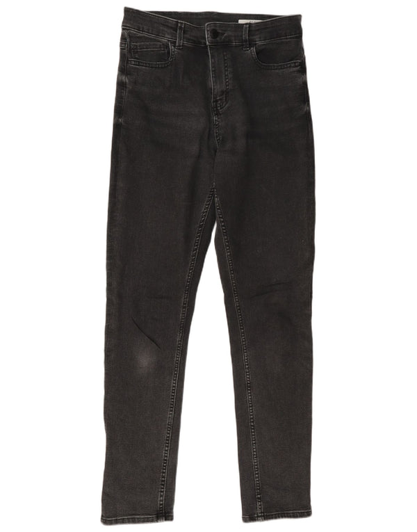 Marks & Spencer Dame Slim Jeans UK 10 Small W27 L29 Black Bomuld