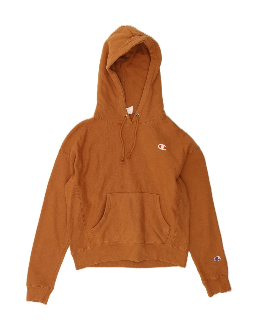 CHAMPION Womens Hoodie Jumper UK 14 Medium Brown Cotton Vintage Champion and Second-Hand Champion from Messina Hembry 
