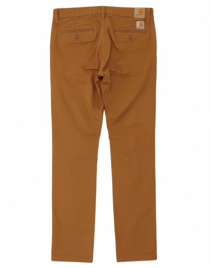 Carhartt Herre Sid Slim Chino Bukser W29 L32 Beige Bomuld
