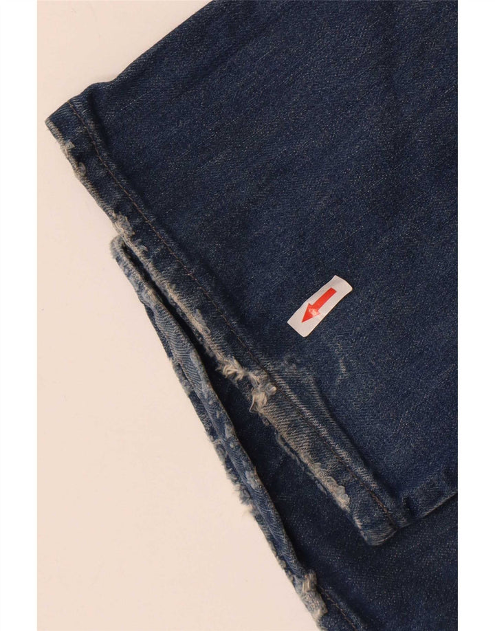 Diesel Dame Flared Jeans W26 L32 Blå Bomuld