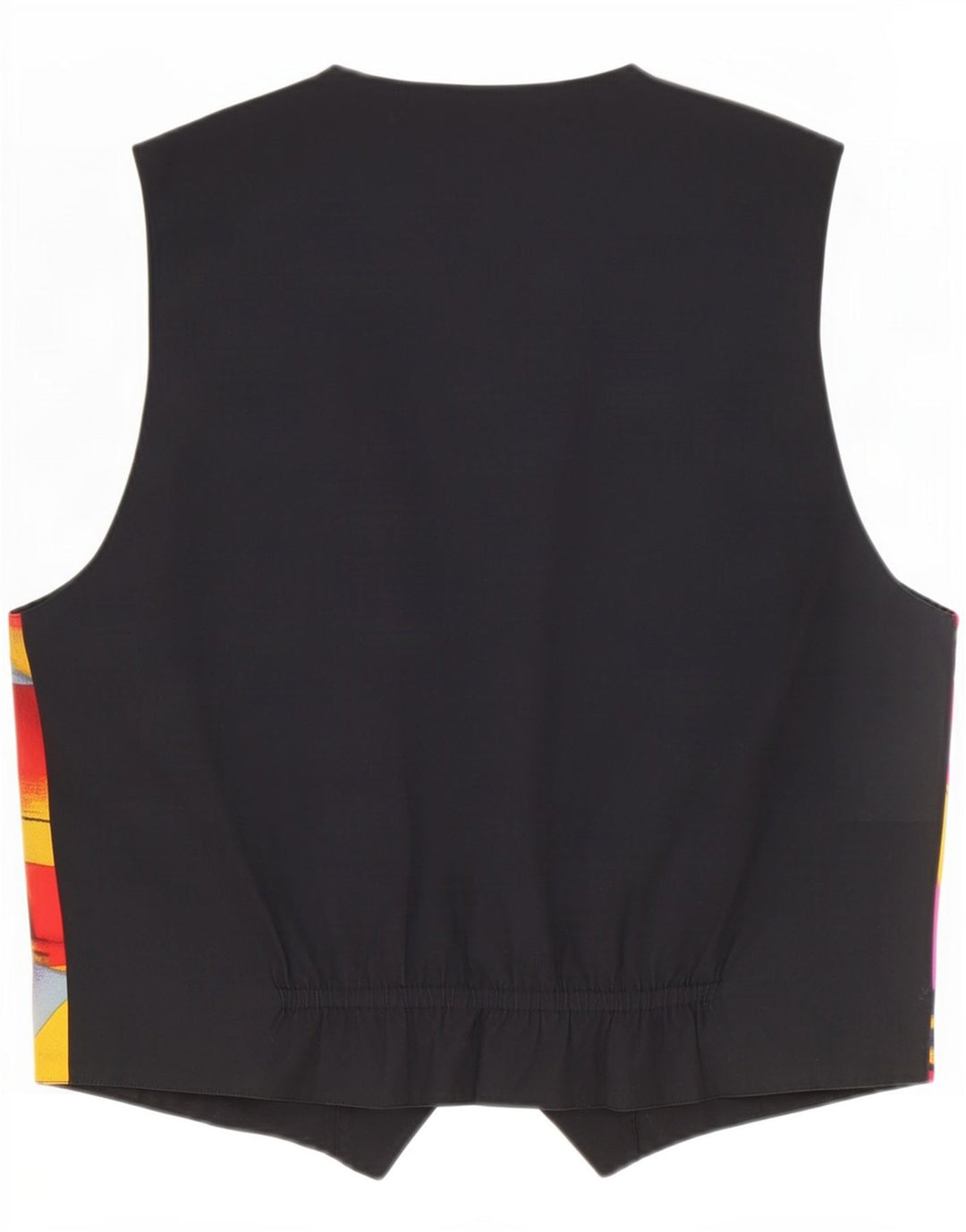 Vintage Vendbar vest til mænd Medium Flerfarvet Geometrisk