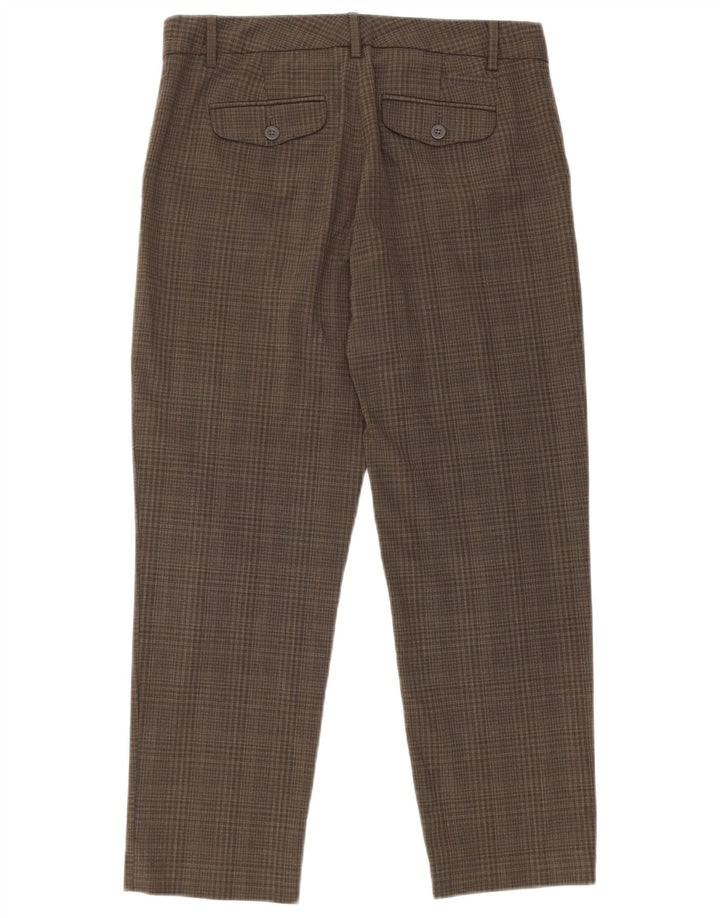 Gap lige jakkesæt til kvinder, bukser UK 8 Small W30 L27 Grå ternet polyester