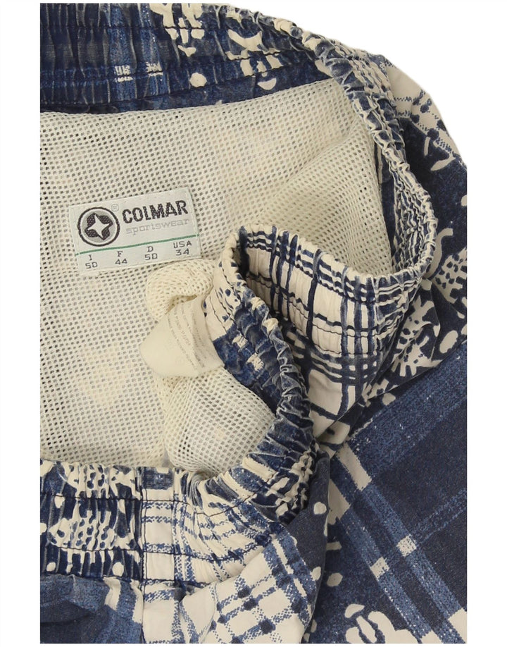 Colmar Badeshorts til mænd IT 50 Stor Blå Patchwork Bomuld