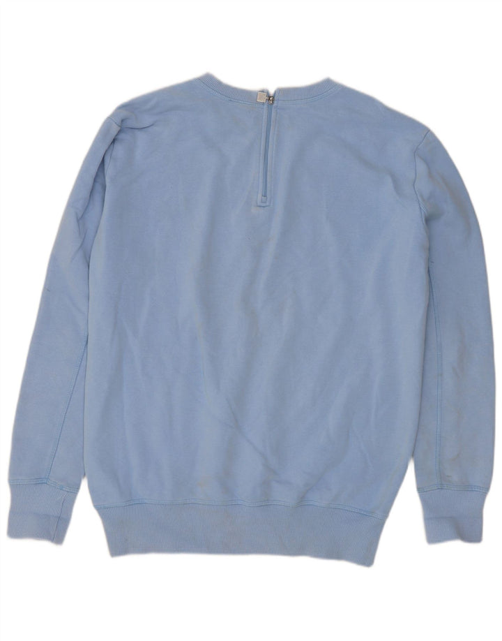 Ellesse Womens Grafisk Oversized Sweatshirt Jumper UK 10 Small Blue Cotton