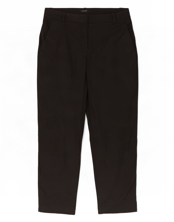 Massimo Dutti Dame Cropped Trousers EU 40 Medium W30 L25 Sort Linned