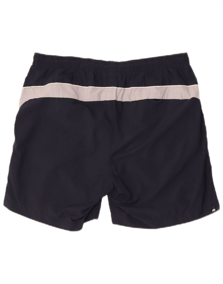 Nike Badeshorts til mænd Large Navy Blue Colourblock Nylon