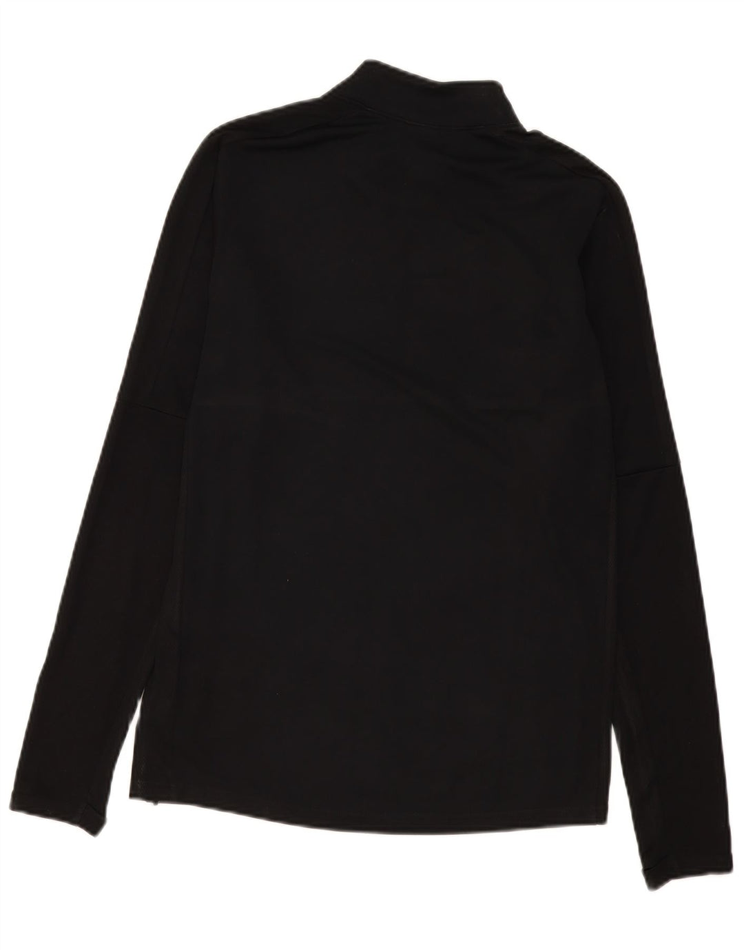 Nike Herre Dri Fit Pullover med lynlås-hals Træningsdragt Top Lille sort polyester