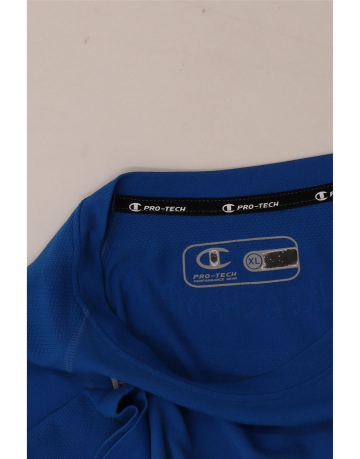Champion Herre Høj T-Shirt Top XL Blå