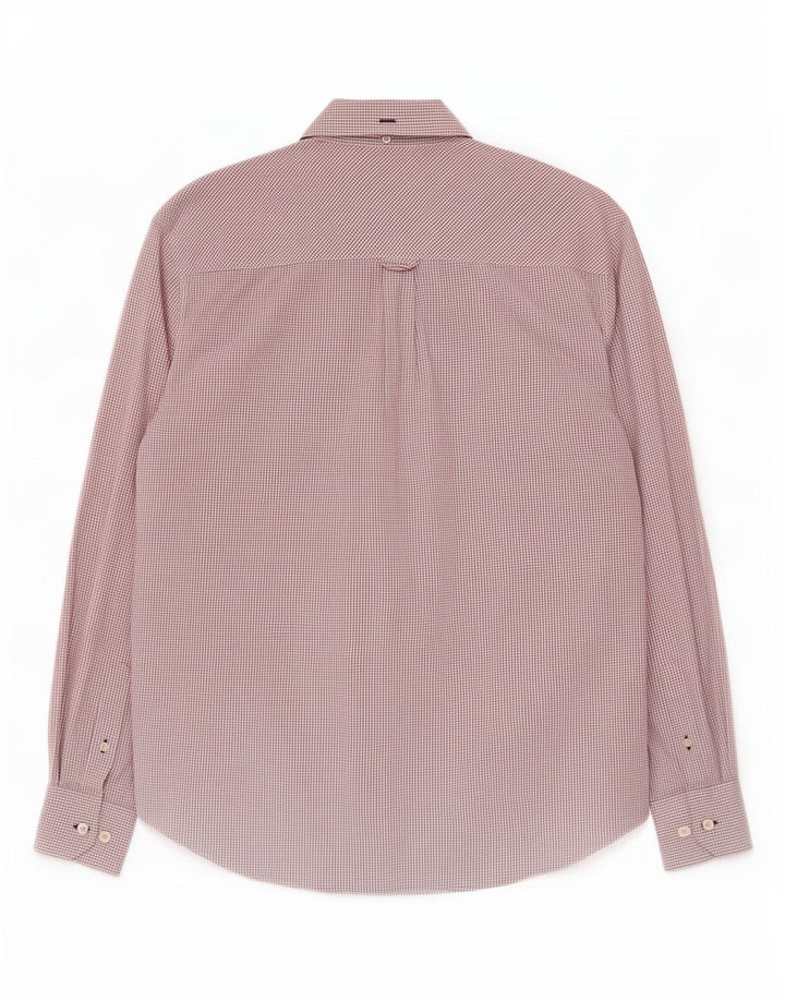 Ben Sherman Herreskjorte Stor Bourgogne ternet bomuld