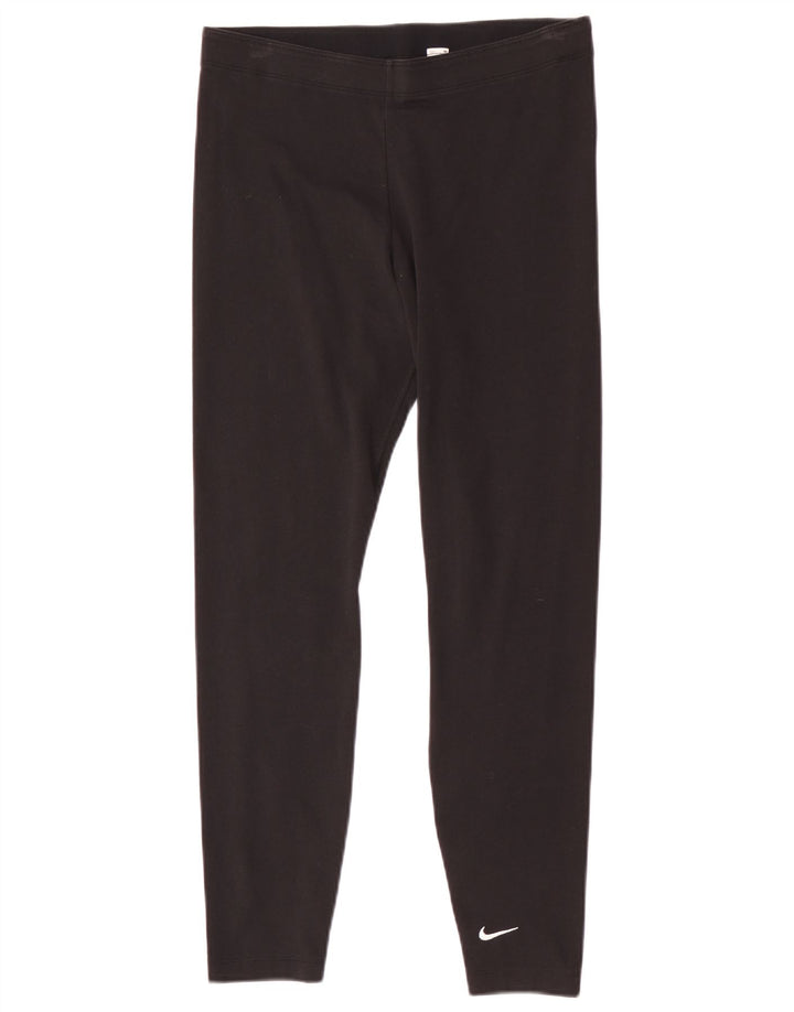 Nike Dame Leggings UK 14 Large Black Bomuld