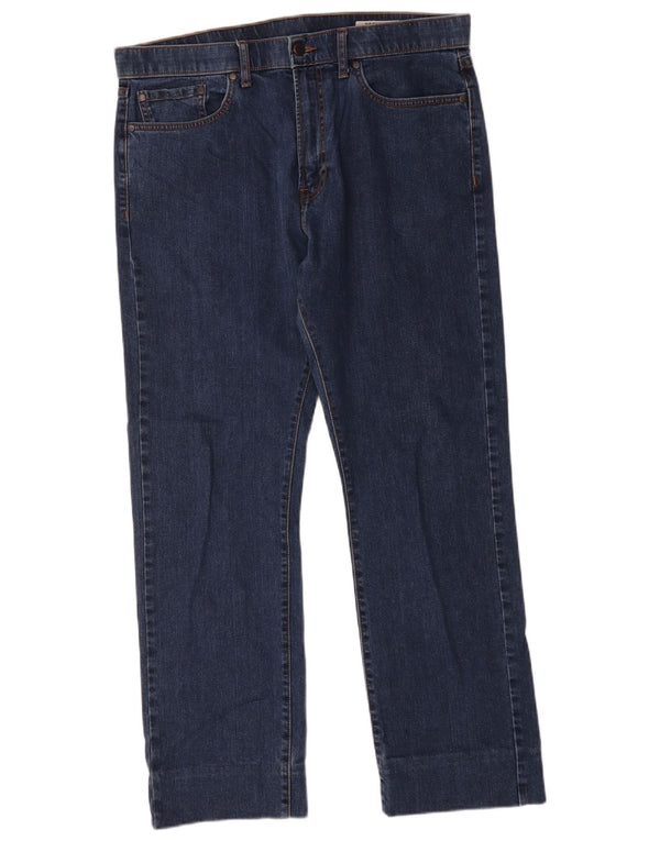 Marks & Spencer Regular Straight Jeans til kvinder W36 L29 Blå Bomuld