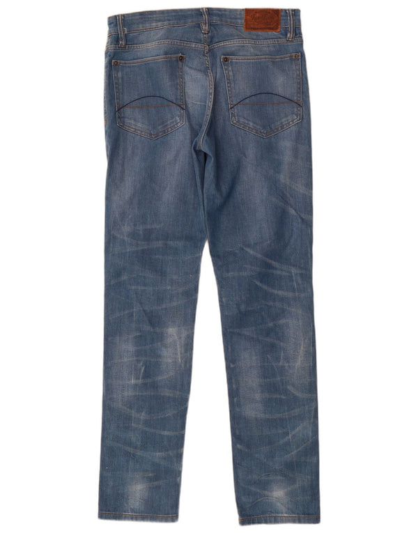 Fat Face Herre Slim Jeans W32 L32 Blå Bomuld